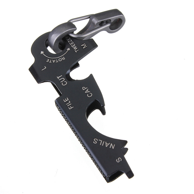 2015 new arrival 8-in-1 keychain gadget utility key ring edc multi-function pocket tool survival