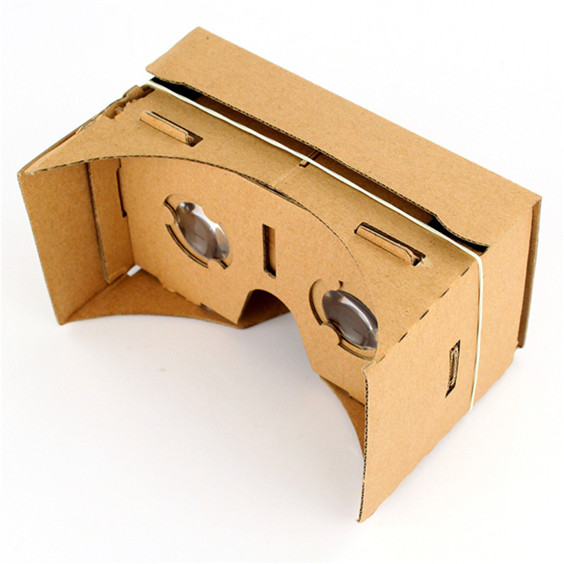 2015 new arrival cardboard glass smarphone 3d virtual reality glass android + strap + nfc
