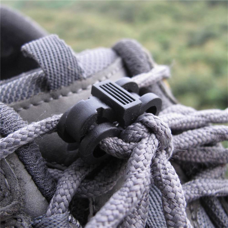 2015 new arrival elastic shoe lace shoelace buckle stopper rope clamp paracord cord locks easy & faster