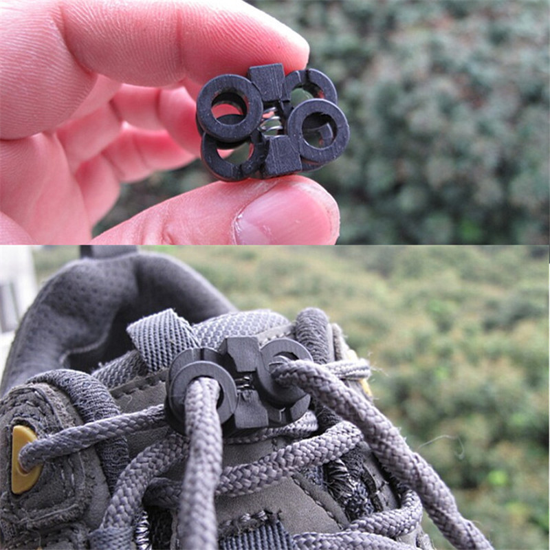 2015 new arrival elastic shoe lace shoelace buckle stopper rope clamp paracord cord locks easy & faster