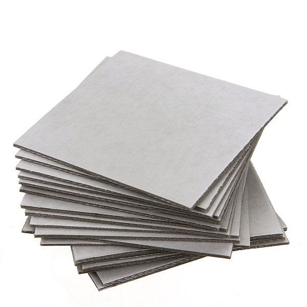 20pcs new high square sided thermal adhesive tape for heatsink heat sink performance sticker 25*25mm
