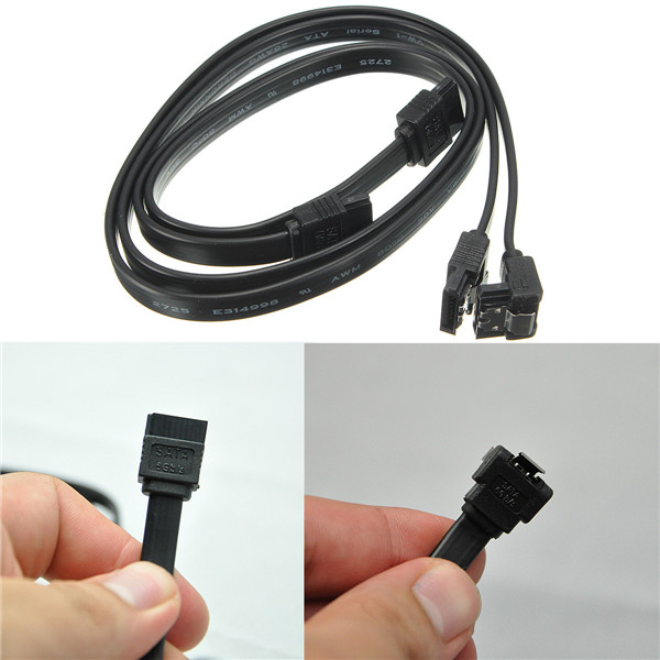 2pcs sata 3.0 iii data cable 6gb/s right angle hdd hard disk drive straight/right angle cables cord