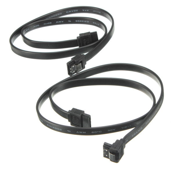 2pcs sata 3.0 iii data cable 6gb/s right angle hdd hard disk drive straight/right angle cables cord