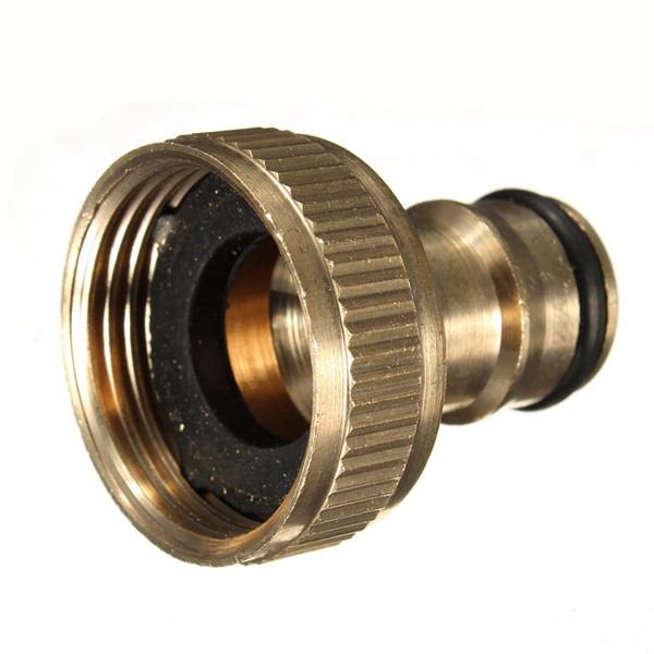 3/4 solid brass threaded tap garden hose connect adaptor tap snap fitting pipe 3/4 solid brass threaded tap garden hose connect adaptor tap snap fitting pipe