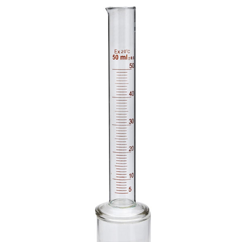 50ml profession graduated glass measuring cylinder chemistry lab spout measure 50ml profession graduated glass measuring cylinder chemistry lab spout measure