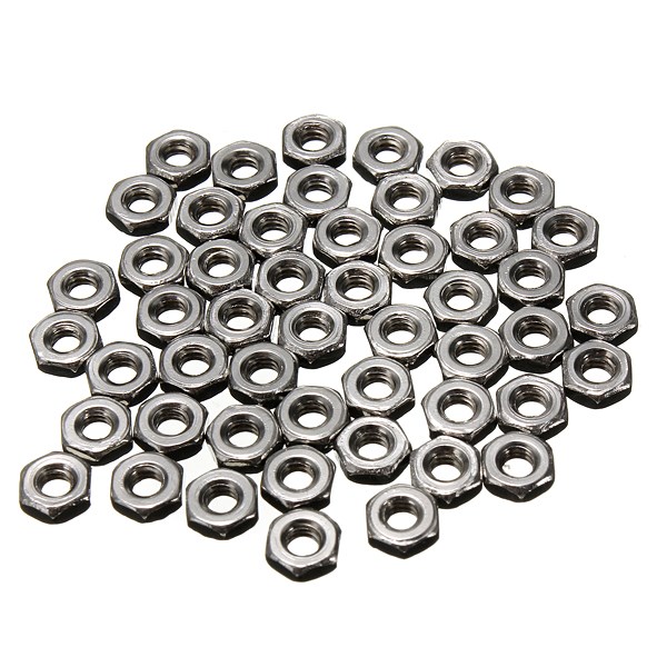 50pcs m2 dia 2mm hex screw nut 304 stainless steel nuts 50pcs m2 dia 2mm hex screw nut 304 stainless steel nuts