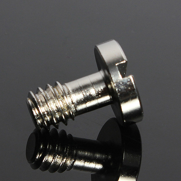 5pcs/lot stainless steel 1/4 inch screws flat head tripod monopod quick release (qr) plate for arca swiss for manfrotto camera