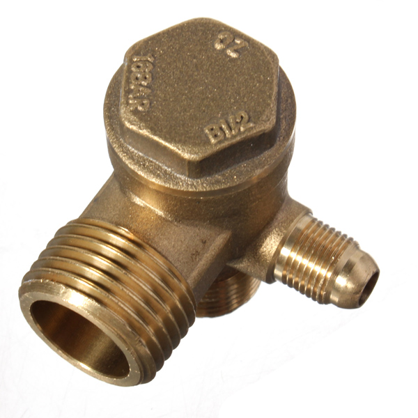 90 degree brass copper male threaded check valve connector tool for air compressor