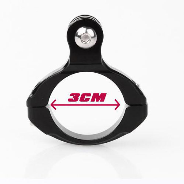 aluminum 31.8mm bike bicycle standard handlebar clamp mount adapter for gopro hd hero 1 2 3 3+ 4 camera accessories