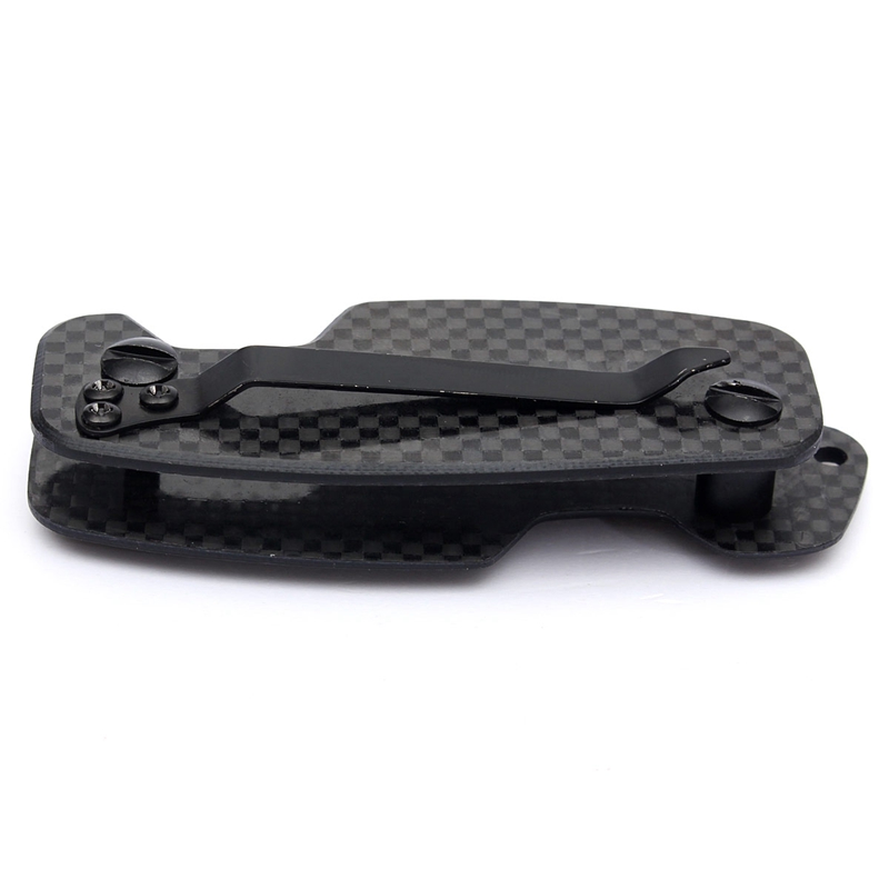 beautiful design black color carbon fiber key clip key holder organizer clip folder keychain edc pocket tool