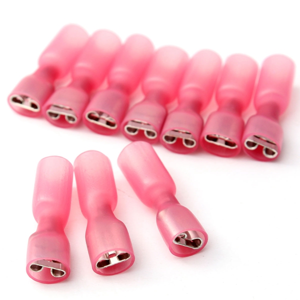 best promotion!!10pcs fully insulated red female spade connector terminals 0.5-1.5mm 22-16awg new arrival best promotion!!10pcs fully insulated red female spade connector terminals 0.5-1.5mm 22-16awg new arrival