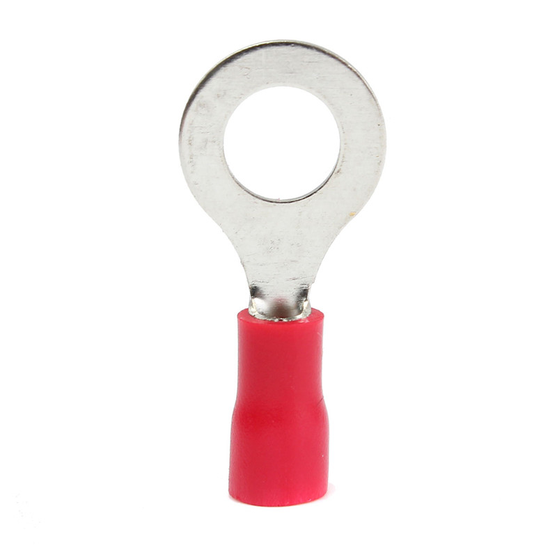 best promotion!! 10pcs red rubber pvc terminals insulated ring connector rc 0.5-1.5mm 22-16awg