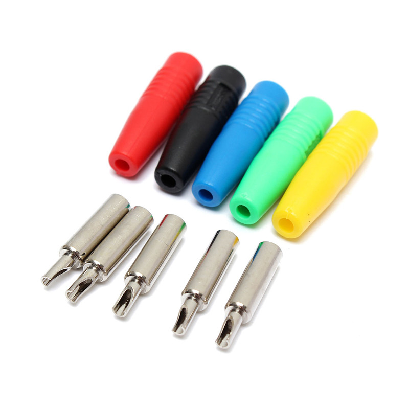 best promotion!!!5 colors 4mm banana plug female jack for speaker amplifier test probes terminals