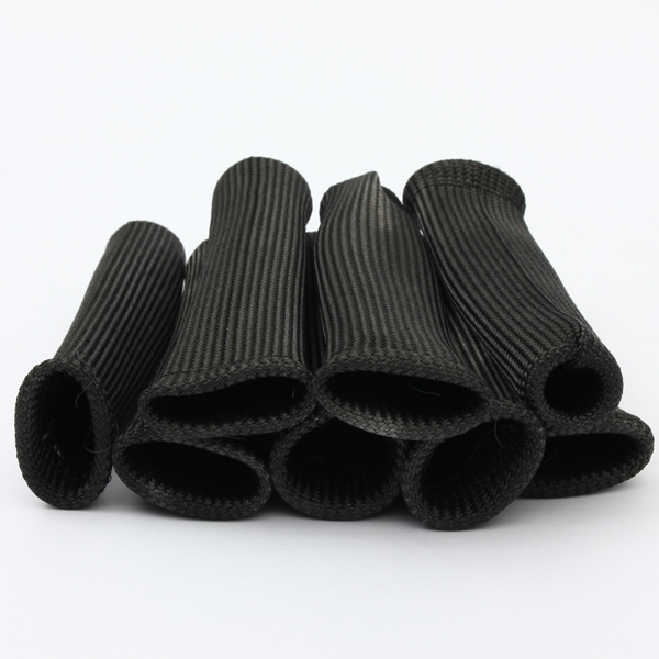 best promotion black heat shield protector sleeve sleeving for spark plug wire boots 8 cyl set excellent quality