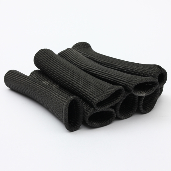 best promotion black heat shield protector sleeve sleeving for spark plug wire boots 8 cyl set excellent quality