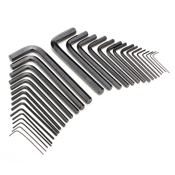 big promation 30pcs/set added long metric hexagon hex key ball end set allen keys wrench spanner cr-v toolbicycle spanner