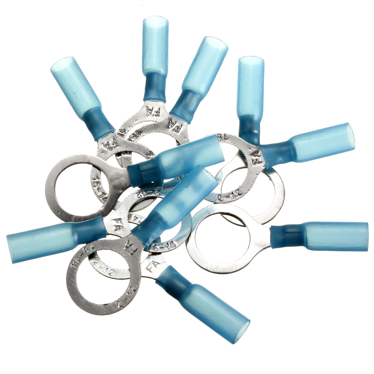brand new 10pcs 13mm blue terminals insulated ring connector 1.5-2.5mm 16-14awg m13 electrical equipment