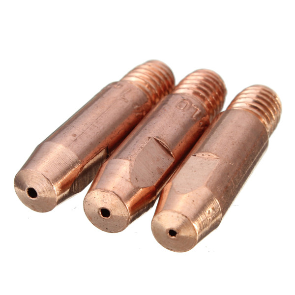 brand new 10pcs mb 24kd mig/mag m6 welding torch contact tips holder gas nozzle gold