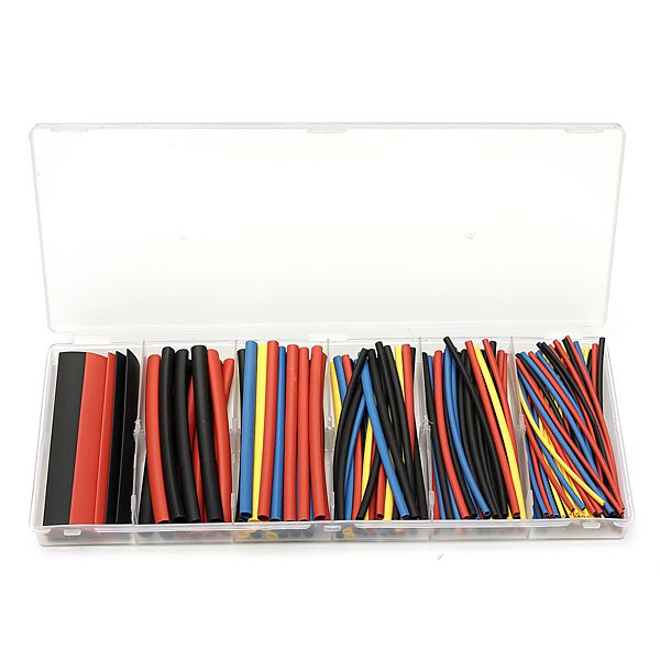 brand new 160pcs assortment polyolefin 2:1 halogen- heat shrink tubing kit 6 sizes brand new 160pcs assortment polyolefin 2:1 halogen- heat shrink tubing kit 6 sizes