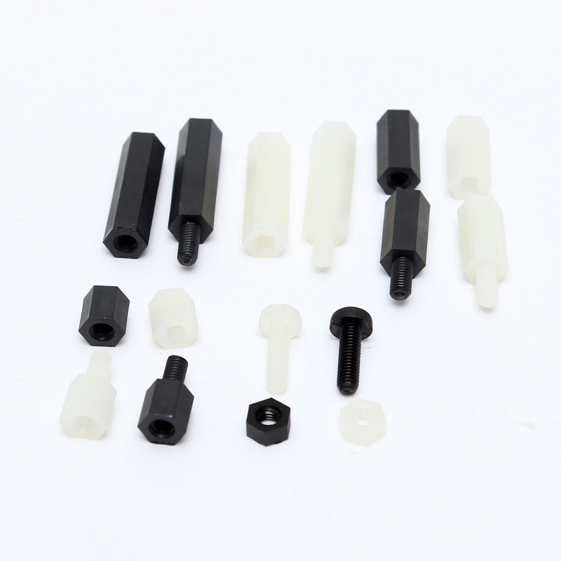 brand new! 160pcs m3 nylon black&white m-f hex spacers screws nuts assortment stand-off set excellent quality