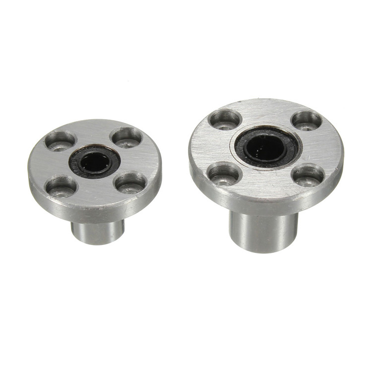 brand new!!! 1x 1pc lmf8uu 8mm round flange router shaft linear bushing bearing steel new