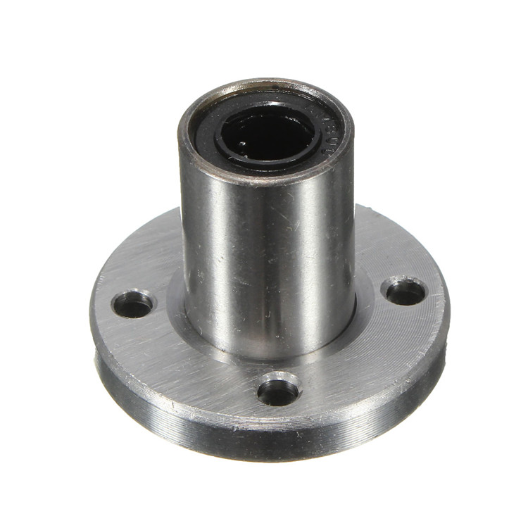 brand new!!! 1x 1pc lmf8uu 8mm round flange router shaft linear bushing bearing steel new