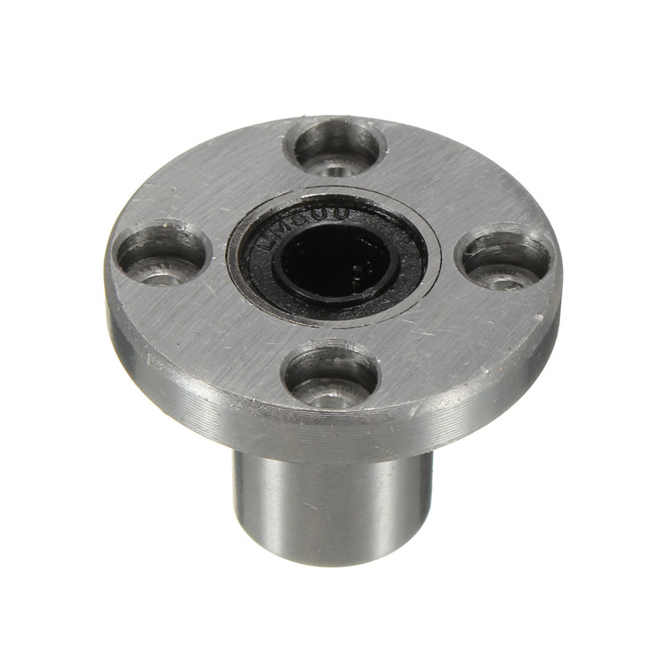 brand new!!! 1x 1pc lmf8uu 8mm round flange router shaft linear bushing bearing steel new