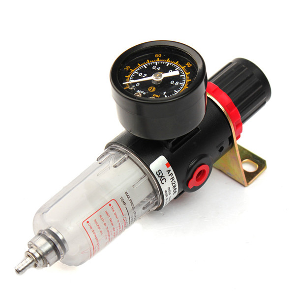 brand new airbrush compressor air pressure regulator gauge water trap moisture filter hose