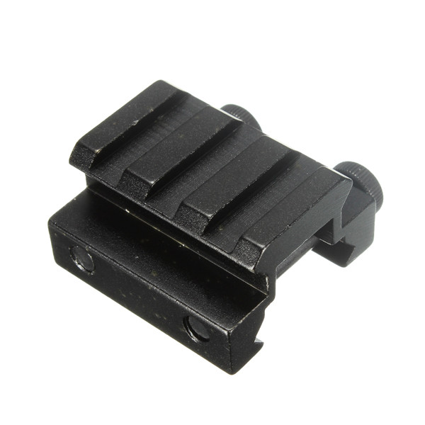brand new aluminum alloy 1/2'' 3 slot low riser scope mount rail 20mm black diy assembly accessories