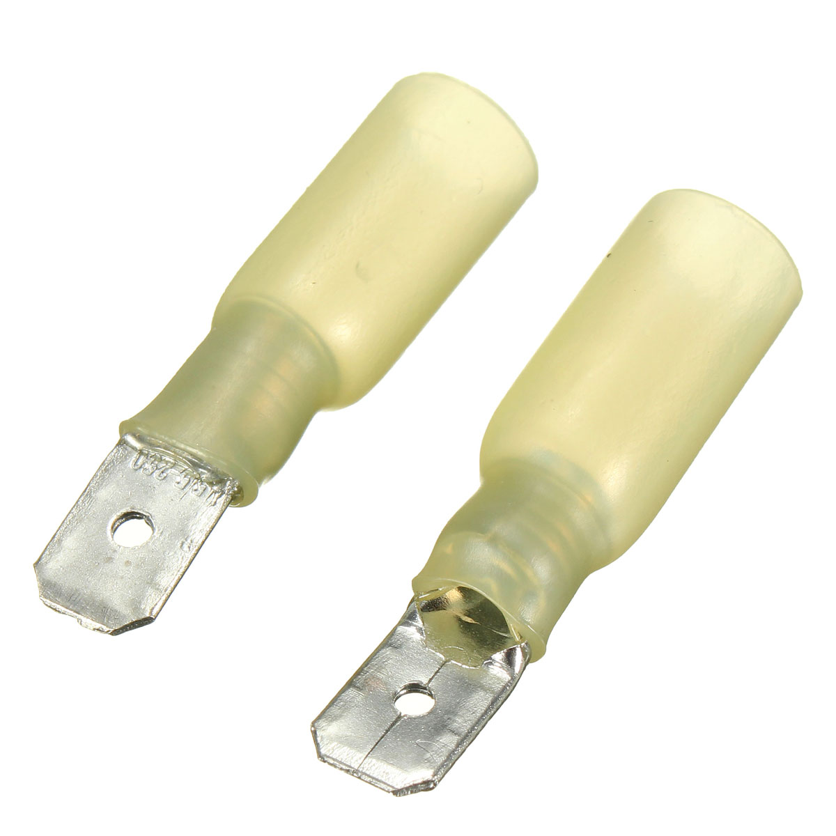 brand new arrvial 10pcs 6.3mm yellow crimp terminals male spade connector 4.0-6.0mm 12-10awg electrical equipment brand new arrvial 10pcs 6.3mm yellow crimp terminals male spade connector 4.0-6.0mm 12-10awg electrical equipment