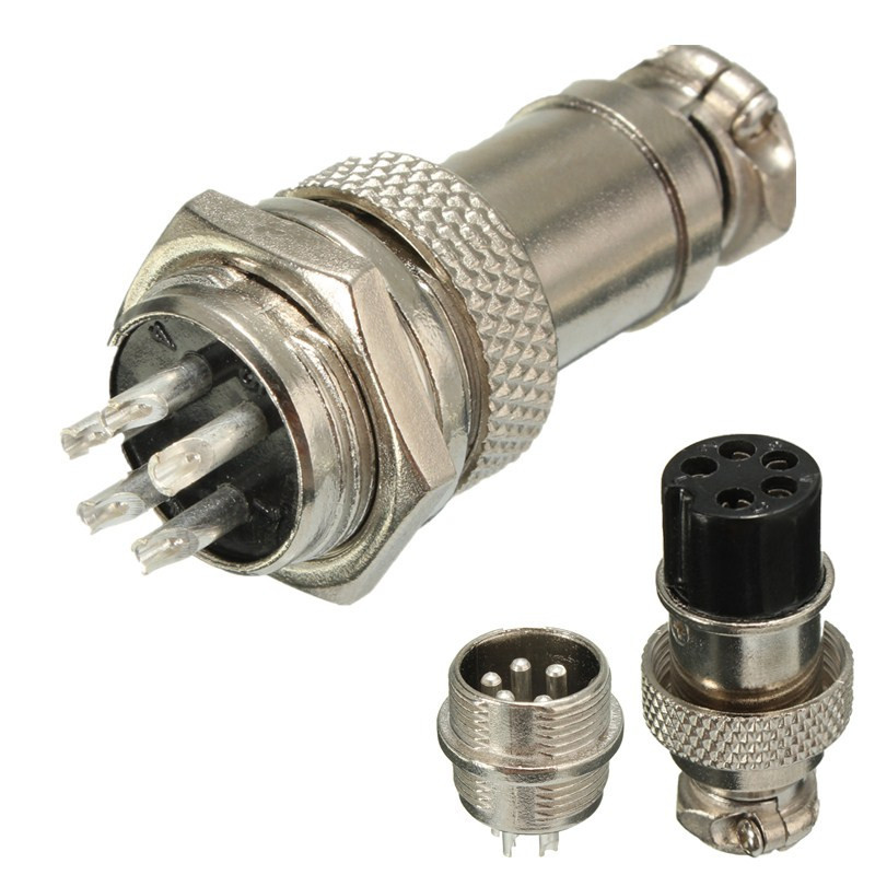 brand new aviation plug 8-pin/5-pin 16mm gx16-8 male and female panel metal connector