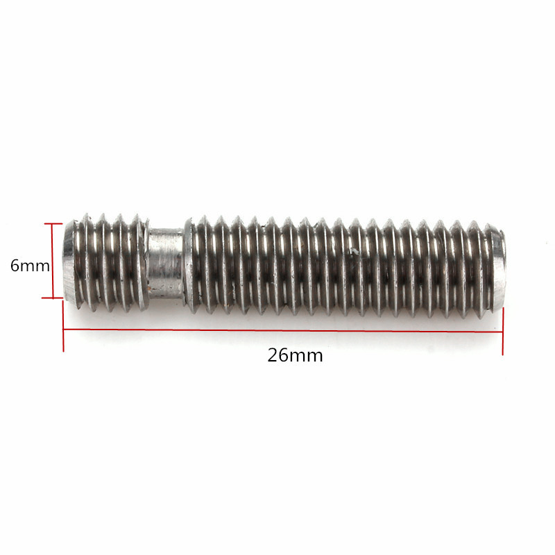 brand new barrel m6*26 silver steel nozzle throat for makerbot reprap 3d printer extruder 1.75mm r1bo stainless steel