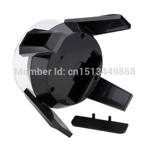 brand new black solar rotating display stand turn table for jewelry watch cellphone retail