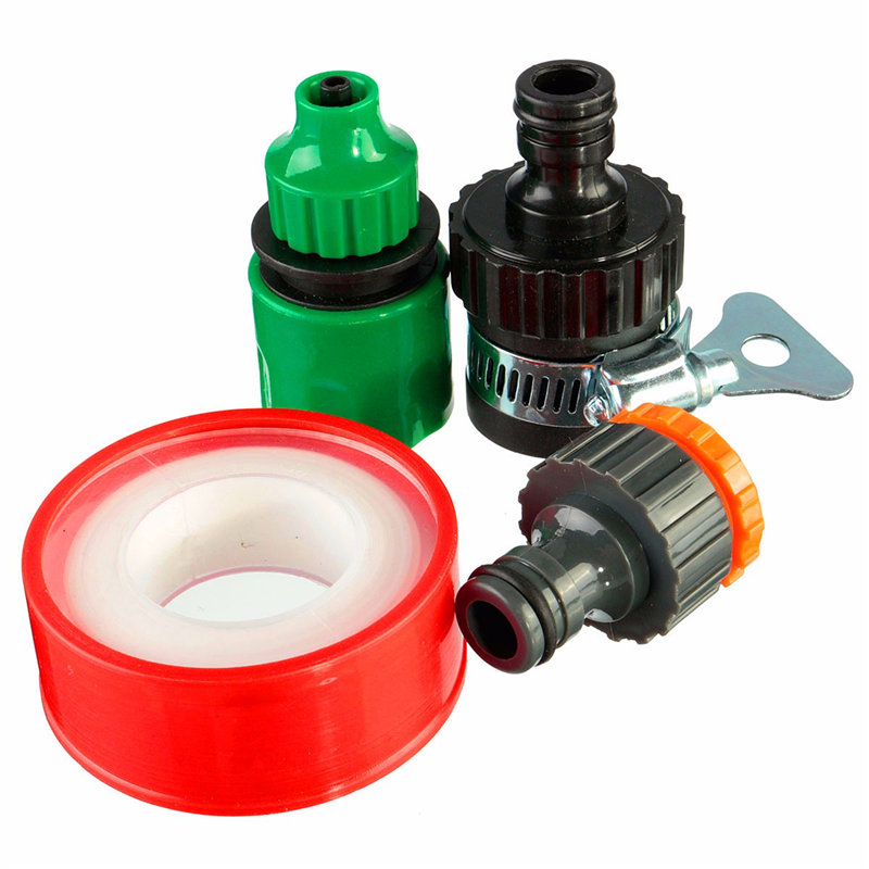 brand new diy adjustable micro drip irrigation system plant self watering outdoor garden hose kits tool 15m + 18 drop head