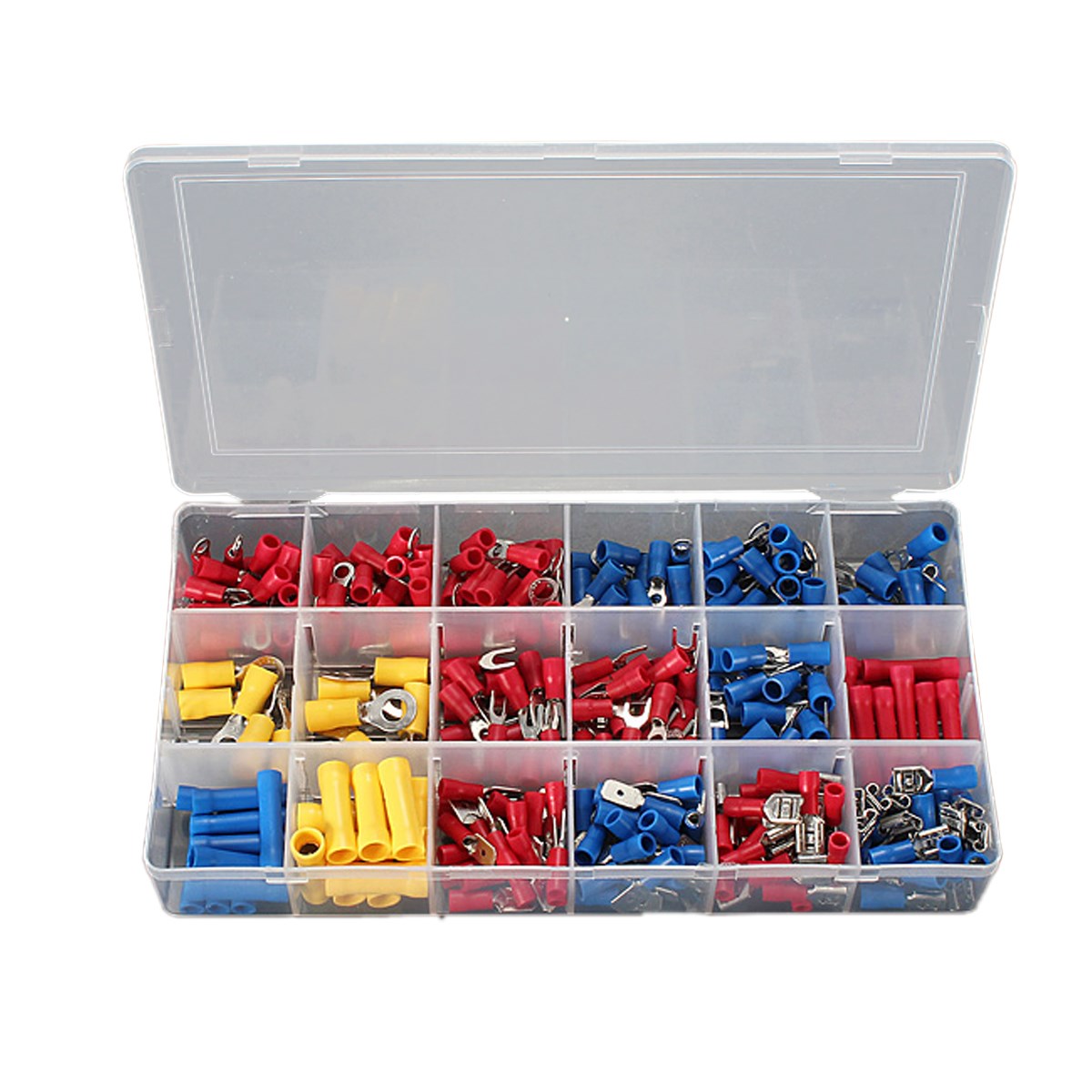 brand new durable 300pcs assorted insulated crimp terminals electrical wire connector spade set brand new durable 300pcs assorted insulated crimp terminals electrical wire connector spade set