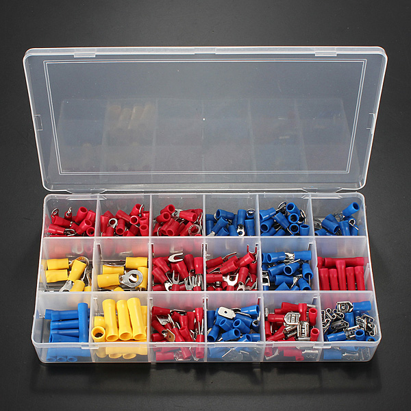 brand new durable 300pcs assorted insulated crimp terminals electrical wire connector spade set
