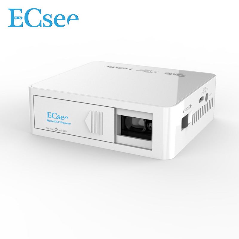 brand new ecsee es130 household hd entertainment mini portable 1080p usb led projector as unic uc50 projector