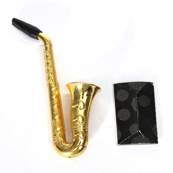 brand new fashion 1pcs small saxophone portable smoking pipes metal tobacco weed pipe hookah brand new fashion 1pcs small saxophone portable smoking pipes metal tobacco weed pipe hookah