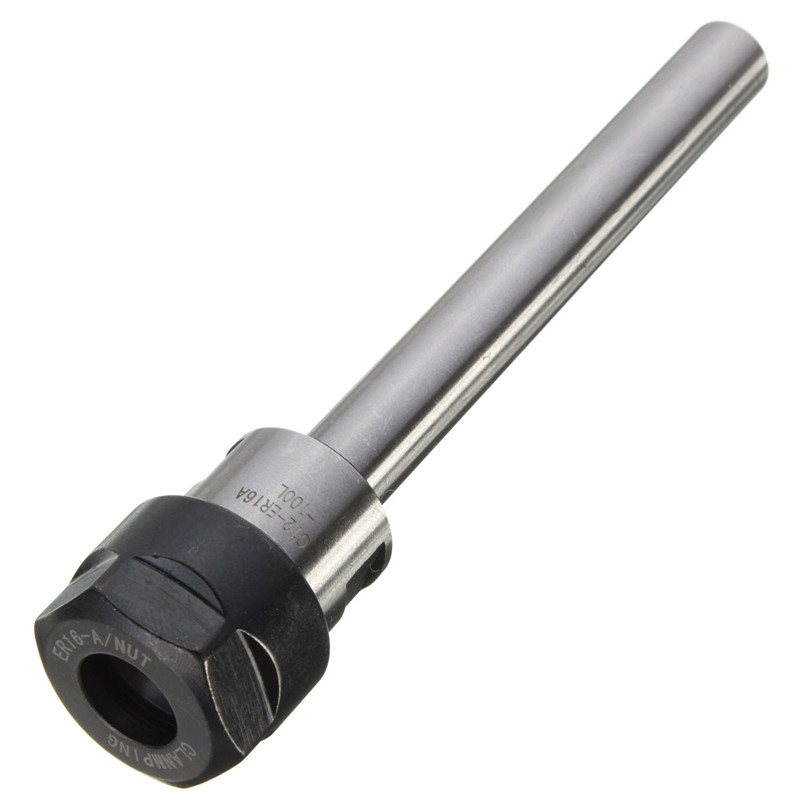 brand new high standard precision c12-er16-100 collet chuck holder drawbar cnc milling extension rod straight shank