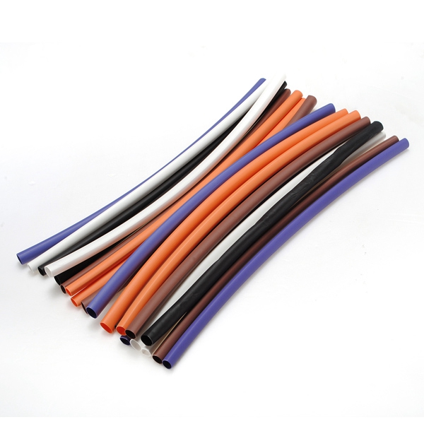 excellent quality 100pcs 2:1 6 sizes 5 colors assortment polyolefin h-type heat shrink tubing tube sleeving wrap wire cable kit