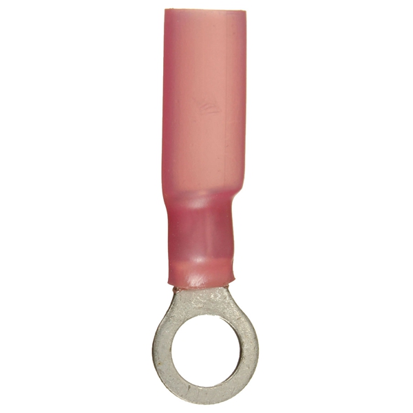 excellent quality 100pcs 5.3mm red crimp terminals insulated ring connector 0.5-1.5mm 22-16awg m5