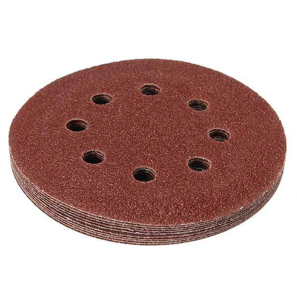 excellent quality 10x mixed discs sanding sheet hook & loop 40 60 80 100 120 grit sander sandpaper brand new