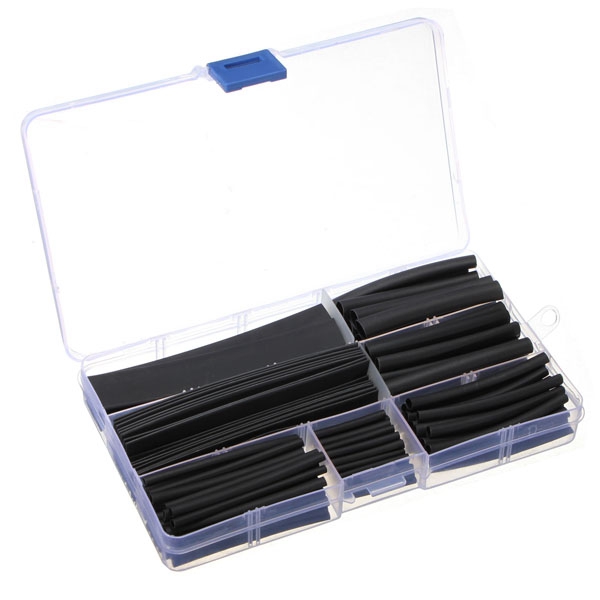 excellent quality 150pcs wire tubing black case set heat shrink wrap tubes assorted sleeves + case excellent quality 150pcs wire tubing black case set heat shrink wrap tubes assorted sleeves + case