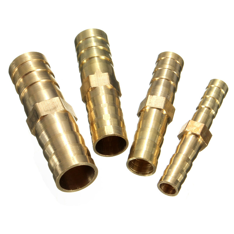 excellent quality 1pc 6mm/8mm/10mm/12mm brass hose tail connectors pipe repairers fuel water air hose repair part