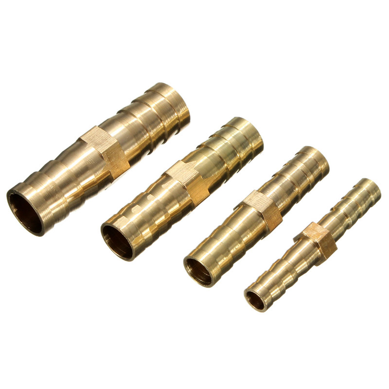 excellent quality 1pc 6mm/8mm/10mm/12mm brass hose tail connectors pipe repairers fuel water air hose repair part