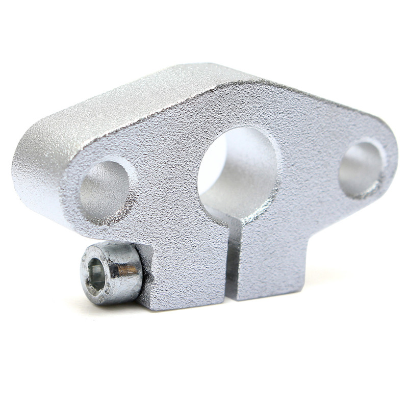 excellent quality 1pc rod rail horizontal shaft support steel silver shf10 10mm linear bearing