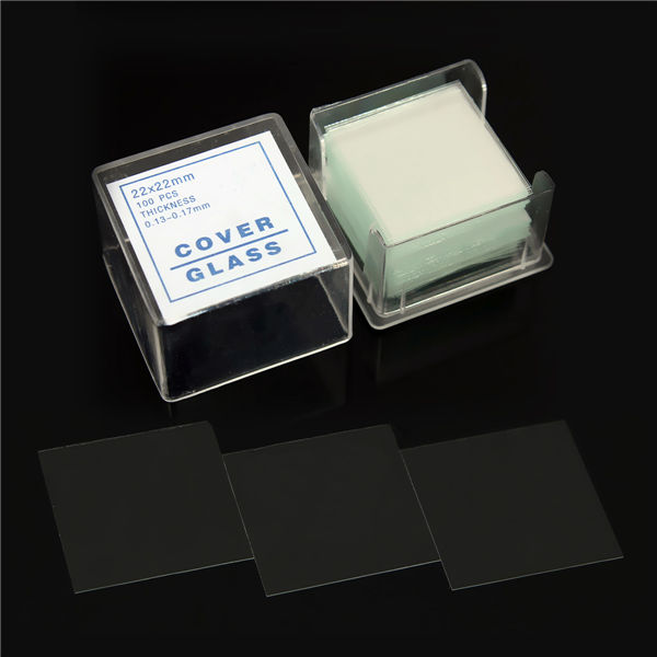 good 100pcs/set disposable microscope coverslip laboratory appliance 22x22mm thickness 0.13-0.17mm made of glass