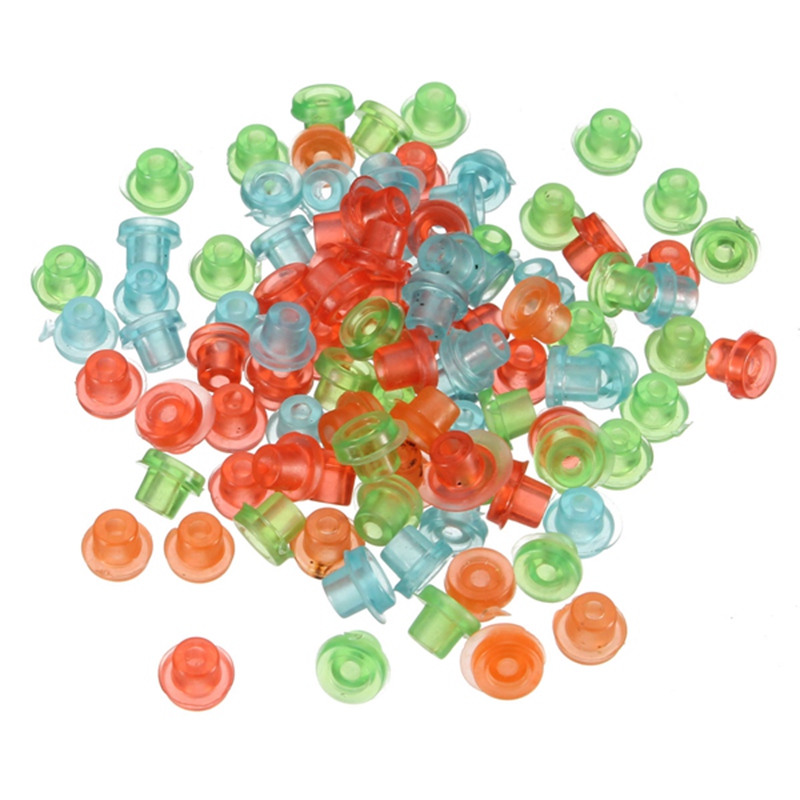 good quality 100 pcs clearn rubber grommets nipples tattoo machine needles supplies