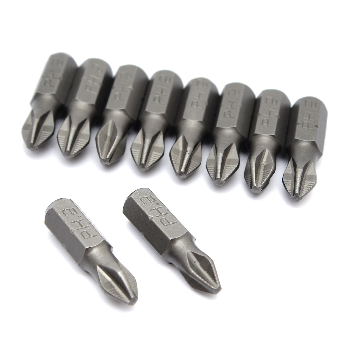 high qualtiy 10pcs 1/4" hex shank magnetic tip ph2 phillips screwdriver bits set kit 25mm high qualtiy 10pcs 1/4" hex shank magnetic tip ph2 phillips screwdriver bits set kit 25mm