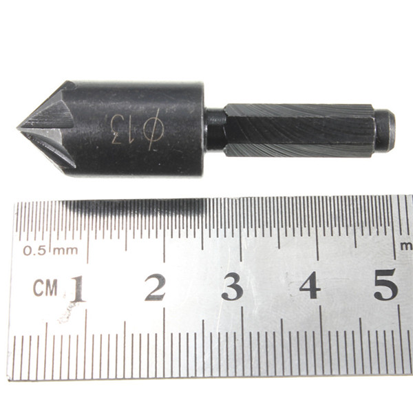 high standard hcs 13mm countersink drill bit set 7 flute counter sink chamfer cutter 1/4" hex shank high standard hcs 13mm countersink drill bit set 7 flute counter sink chamfer cutter 1/4" hex shank